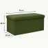 Taburet pliabil Atmosphera Lilou cu spatiu depozitare 80L, 76x38x38 cm, verde khaki [7]