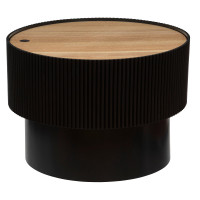 Masuta cafea Atmosphera Enola cu spatiu depozitare, MDF, 55x38 cm, negru Masuta cafea Atmosphera Enola cu spatiu depozitare, MDF, 55x38 cm, negru