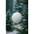 Glob decorativ mare, tip bulgare de zapada, diametru 15 cm, alb [2]