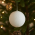 Glob decorativ mare, tip bulgare de zapada, diametru 15 cm, alb [3]