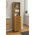 Dulap baie 5Five Sicela cu usa si rafturi, bambus, 38x33x168 cm, natur [7]