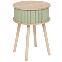 Noptiera rotunda Atmosphera Nysos cu 2 usi glisante si raft interior, 40x54 cm, verde Noptiera rotunda Atmosphera Nysos cu 2 usi glisante si raft interior, 40x54 cm, verde