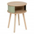 Noptiera rotunda Atmosphera Nysos cu 2 usi glisante si raft interior, 40x54 cm, verde [3]