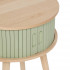Noptiera rotunda Atmosphera Nysos cu 2 usi glisante si raft interior, 40x54 cm, verde [4]