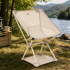 Scaun pliabil camping sau pescuit 5Five cu cadru din otel si sezut din poliester, 72x56x53 cm, bej [4]