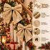 Set 2 fundite decorative din catifea pentru bradul de Craciun, dimensiuni 10x12 cm, material cu textura moale si catifelata, ideale pentru realizarea [2]