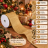 Panglica decorativa din catifea pentru bradul de Craciun, rola de 5 m lungime si 12 cm latime, material moale cu textura catifelata, ideala pentru rea [2]