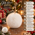 Glob decorativ pufos pentru bradul de Craciun, cu aspect de blana artificiala, design elegant cu textura moale si pufoasa, pentru impodobirea bradului [3]