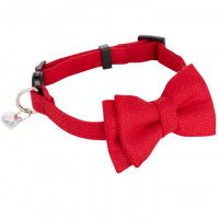 Zgarda decorativa pentru caini si pisici cu fundita eleganta, accesoriu festiv de Craciun, ideala pentru sarbatori, sedinte foto si ocazii speciale, 1