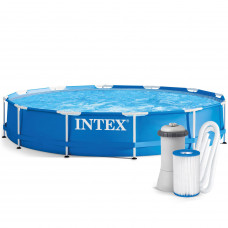 Piscina cadru metalic Intex, 366×76 cm, 6.500 litri, cu pompa de filtrare Piscina cadru metalic Intex, 366×76 cm, 6.500 litri, cu pompa de filtrare