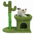 Ansamblu de joaca pentru pisici, model cactus, ascunzatoare, culcus, 63x40x72cm, verde [5]