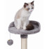 Ansamblu de joaca pentru pisici, cu loc pentru zgariat, ascunzatoare, culcus, minge, 39x39x110cm, gri [4]