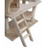 Ansamblu de joaca pentru pisici, cu loc pentru zgariat, ascunzatoare, hamac, culcus, 75x40x142cm, bej [8]