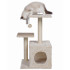 Ansamblu de joaca pentru pisici, cu loc pentru zgariat, ascunzatoare, minge, 41x33x73cm, bej [4]