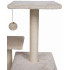 Ansamblu de joaca pentru pisici, cu loc pentru zgariat, ascunzatoare, minge, 41x33x73cm, bej [7]