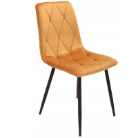 (DL) Scaun dining Piado pentru bucatarie tapitat cu catifea, 44x52x89cm, galben mustar (DL) Scaun dining Piado pentru bucatarie tapitat cu catifea, 44x52x89cm, galben mustar