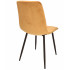 (DL) Scaun dining Piado pentru bucatarie tapitat cu catifea, 44x52x89cm, galben mustar [5]