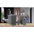 Set de accesorii pentru baie din plastic, 5 piese, gri [4]