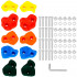 Set 10 pietre de catarare pentru copii, din plastic, suprafata antiderapanta, accesorii montaj incluse, multicolor [14]