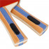 Set 2 palete de ping pong, cu 3 mingi, 25x15cm, negru cu rosu [2]