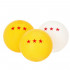 Set 2 palete de ping pong, cu 3 mingi, 25x15cm, negru cu rosu [3]