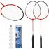 Set badminton 9 piese, 2 rachete metalice, 6 fluturasi si husa, 66 cm, multicolor [14]