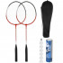 Set badminton 9 piese, 2 rachete metalice, 6 fluturasi si husa, 66 cm, multicolor [16]