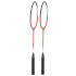 Set badminton 9 piese, 2 rachete metalice, 6 fluturasi si husa, 66 cm, multicolor [5]