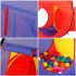Loc de joaca 3 in 1 pentru copii, multifunctional, casuta, tunel si cort, 280x74x90cm, multicolor [13]