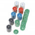 Set de Poker Complex cu 200 de jetoane, covoras verde, 2 seturi de carti, in cutie metalica [9]