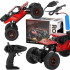 Masina Monster Truck Off-Road, 4x4, telecomanda, 26x14x17cm, rosu si negru [20]