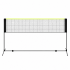 Set fileu badminton cu suport metalic si husa transport, instalare rapida, 400x200 cm, negru si verde neon [5]