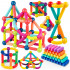Set de constructie din cuburi magnetice educative pentru copii 128 de piese, multicolor [18]