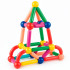 Set de constructie din cuburi magnetice educative pentru copii 100 de piese, colorate [13]