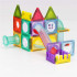 Set de constructie din cuburi magnetice educative pentru copii 66 de piese, multicolor [8]