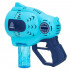 Pistol automat pentru baloane de sapun cu LED, acumulator inclus reincarcabil, 57 orificii, 24x24 cm, albastru [10]