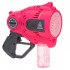Pistol automat pentru baloane de sapun cu LED, acumulator inclus reincarcabil, 57 orificii, 24x24 cm, roz [11]