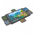 Tabla pentru organizare puzzle cu 6 sertare si capac, pliabila, din fetru, pana la 1500 piese, 77x52 cm, gri [16]