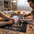 Covoras pentru puzzle de pana la 1500 de piese, cu rola gonflabila pentru pastrarea puzzle-ului inceput, 4 organizatoare pentru sortarea pieselor, pom [7]