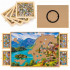 Masa suport rotativa pentru puzzle de pana la 1000 de piese, cu 4 sertare extensibile pentru sortarea pieselor, baza rotativa pentru acces usor, blat [2]
