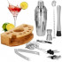 Set Cocktail Shaker Kit pentru barmani 750ml, KI12, suport bambus, 12 piese [8]
