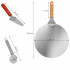 Set 3 accesorii pentru pizza, tava, spatula si taietor, inox cu manere din lemn [7]