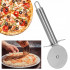 Set 3 accesorii pentru pizza, tava, spatula si taietor, inox cu manere din lemn [9]