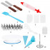 Set patiserie cu platou rotativ, 37 piese cu sabloane pentru ornarea prajiturilor [31]