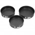 Set 3 forme de copt, 27, 25 si 23 cm, cu fund detasabil, gri [4]
