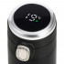 Cana termos Smart, inox, display LED, afisare temperatura, 420ml, 20cm, negru [12]
