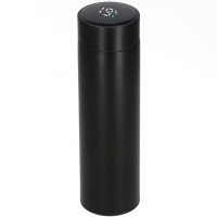 Cana termos Smart, inox, display LED, afisare temperatura, 500ml, 23cm, negru Cana termos Smart, inox, display LED, afisare temperatura, 500ml, 23cm, negru