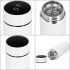 Cana termos Smart, inox, display LED, afisare temperatura, 500ml, 23cm, alb [13]