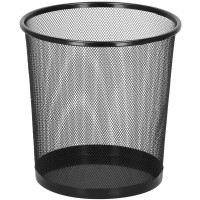 Cos de gunoi pentru birou, metalic din plasa, 27cm, negru Cos de gunoi pentru birou, metalic din plasa, 27cm, negru