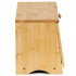 Cutie pentru paine din bambus cu fereastra transparenta, inchidere magnetica, 40x20x23 cm, bambus natural [13]